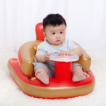 Canapé gonflable pour bébé, siège d&#39;apprentissage pour enfants, chaise de salle à manger portable pour musique