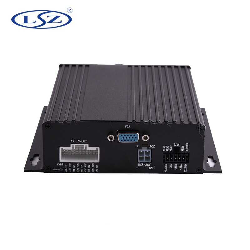 School Bus Trailer Truck Taxi Car 1.0MP AHD 720P 4Channels Dual SD Card Mobile DVR