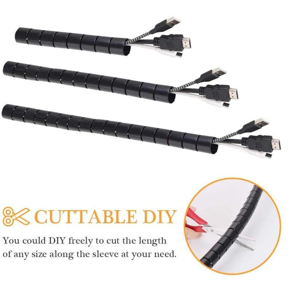 Cable Protector Cable Wire Winding Pipe Wrapping Wire Organizer Sheath Tube Pe Cable Sleeve Harness Hose Wound Tube