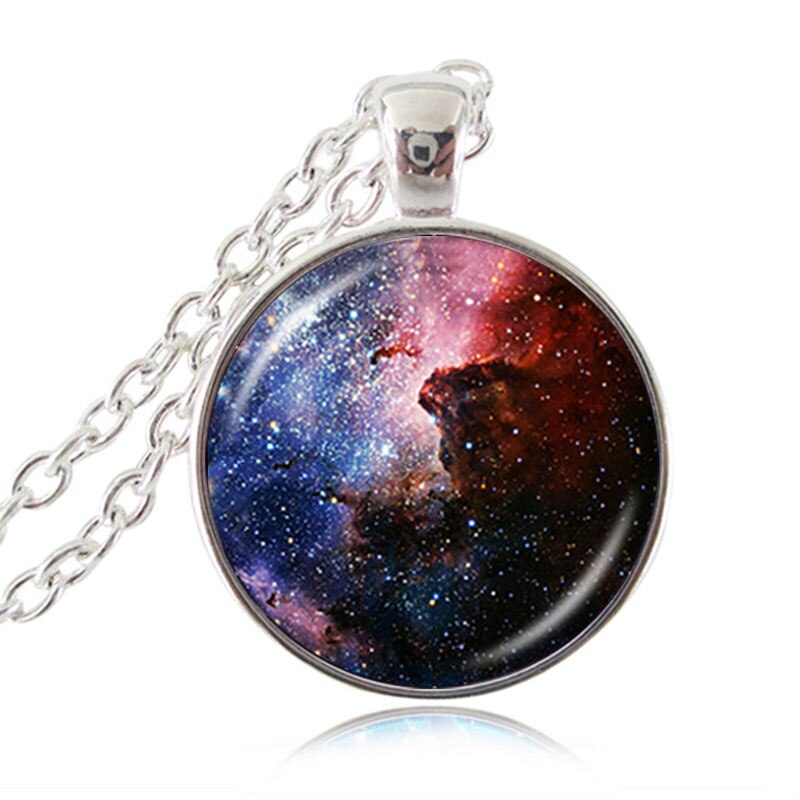 Thors Helm Nebula Ketting Galaxy Astronomie Hanger Zonnestelsel Sieraden Space Universe Ketting Melkweg Sieraden HZ1: F