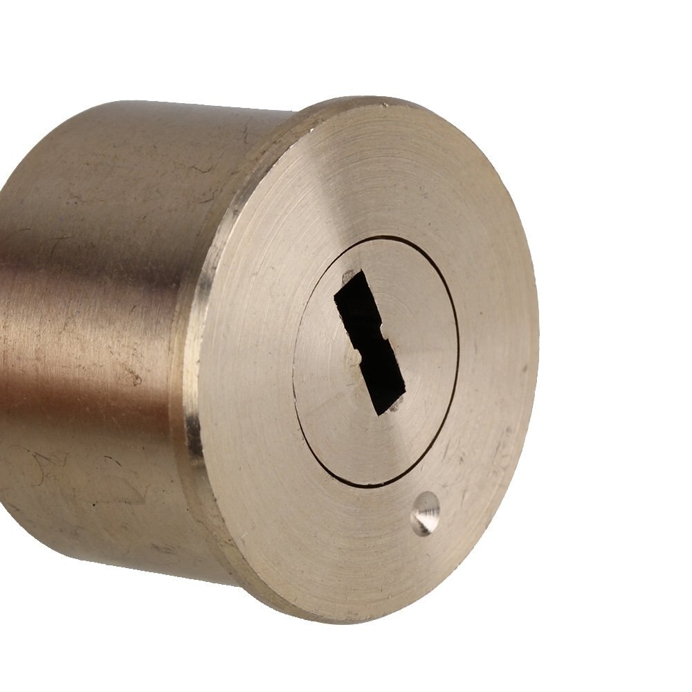 Polished Brass Replacement Rim Cylinder Door Lock Nightlatch Line Shaped