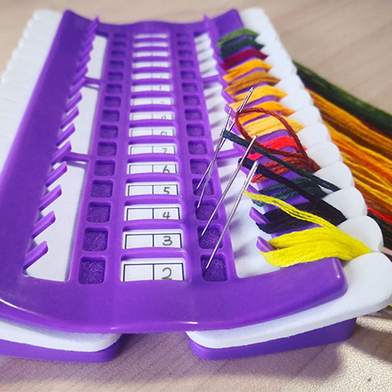 30/50 Positions Thread Holder Cross Stitch Thread Organizer Row Line Tool Embroidery Floss Sewing Accessories Thread Organizer