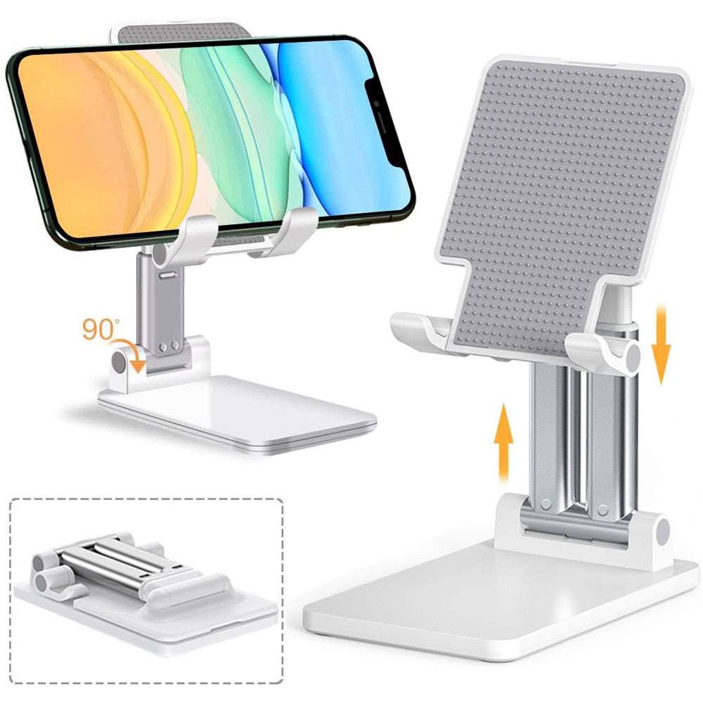 Smart Phone Desktop Tablet Holder Stand Cell Foldable Extend Desk Mobile Phone Support For iPhone iPad Samsung Huawei Xiaomi