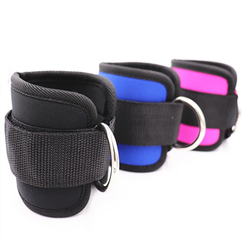1 Paar Enkelbandjes D Ring Oefeningen Protector Voor Fitness Been Dij Katrol Lifting SAL99