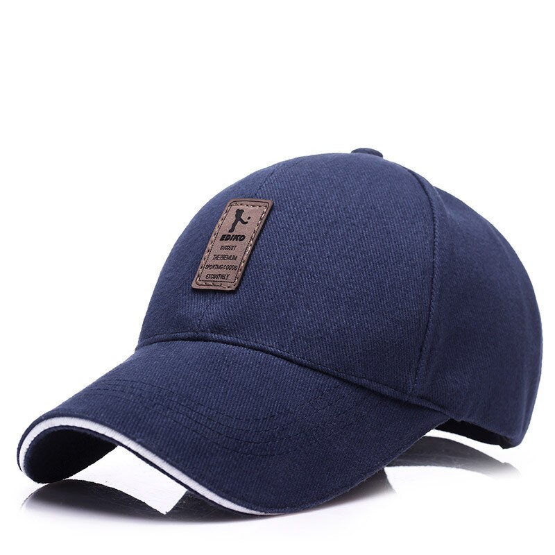 Men's Baseball Caps Street Hip Hop Snapback Cotton Hats Casual Caps for Men and Women Outdoor Sunscreen: Blue