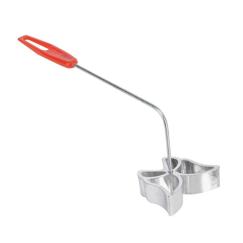 5Pcs Cast Rosette Iron Set Bunuelos Mold Met Handvat Timbale Mallen Gebak Gereedschap Achappam Mold Rozet Cookie Maker 0161C