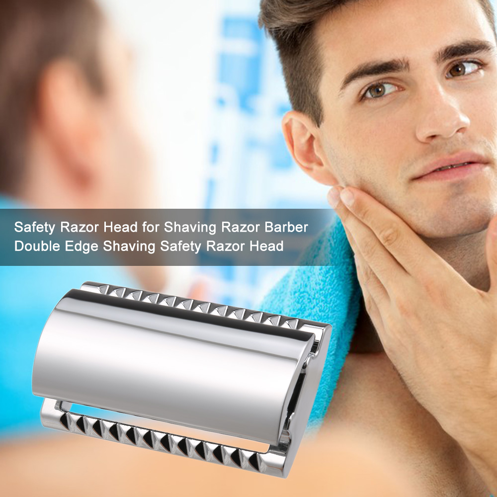 Barber Safety Razor Head for Shaving Razor Double Edge Shaving Safety Razor Open Head Beard Hair Shaving Tool
