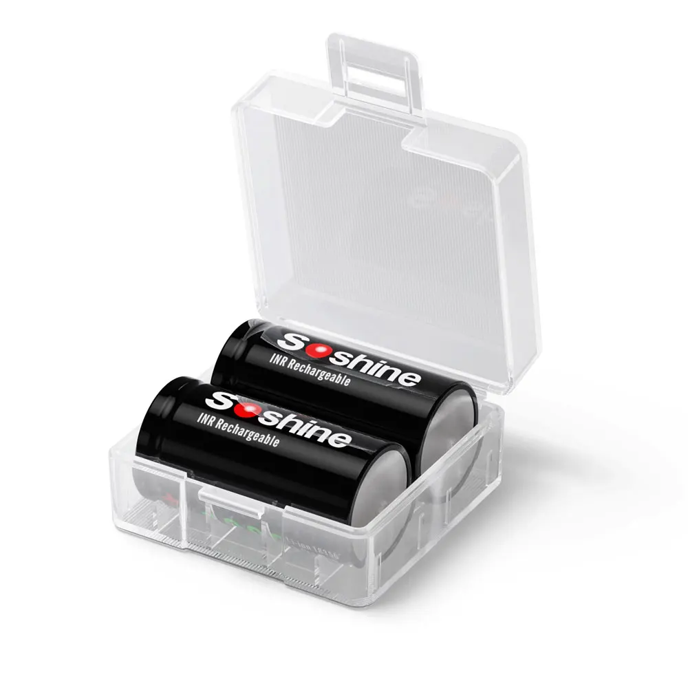 Soshine Li-Ion 18350 Akku 3,7 V 1000 mAh wiederaufladbarer Lithium-Akku 1000 mAh Akkus für Kamera-LED-Taschenlampen Türklingeln