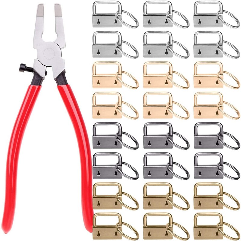 Sleutelhanger Hardware, Sleutelhanger Hardware Set Omvat 40Pcs Sleutelhanger Hardware 1Inch Met Sleutelhanger Hardware Tang