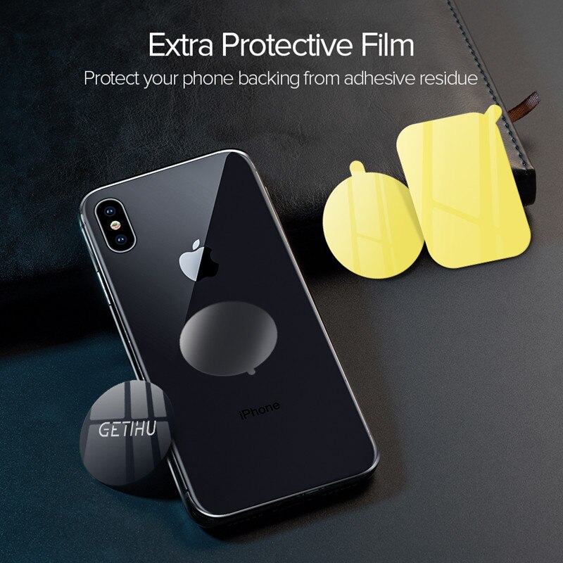 GETIHU 3 teile/los Metall Platte Für Magnetische Auto Telefon Halter Universal Eisen Blatt Disk Aufkleber Montieren Smartphone Mobile Magnet Ständer