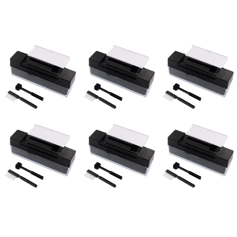 1-10Set Anti Static Vinyl Record Cleaner Dust Remover Brush for Phonograph Turntables Vinyl Records Player Cleaning Tools Kit: Yellow