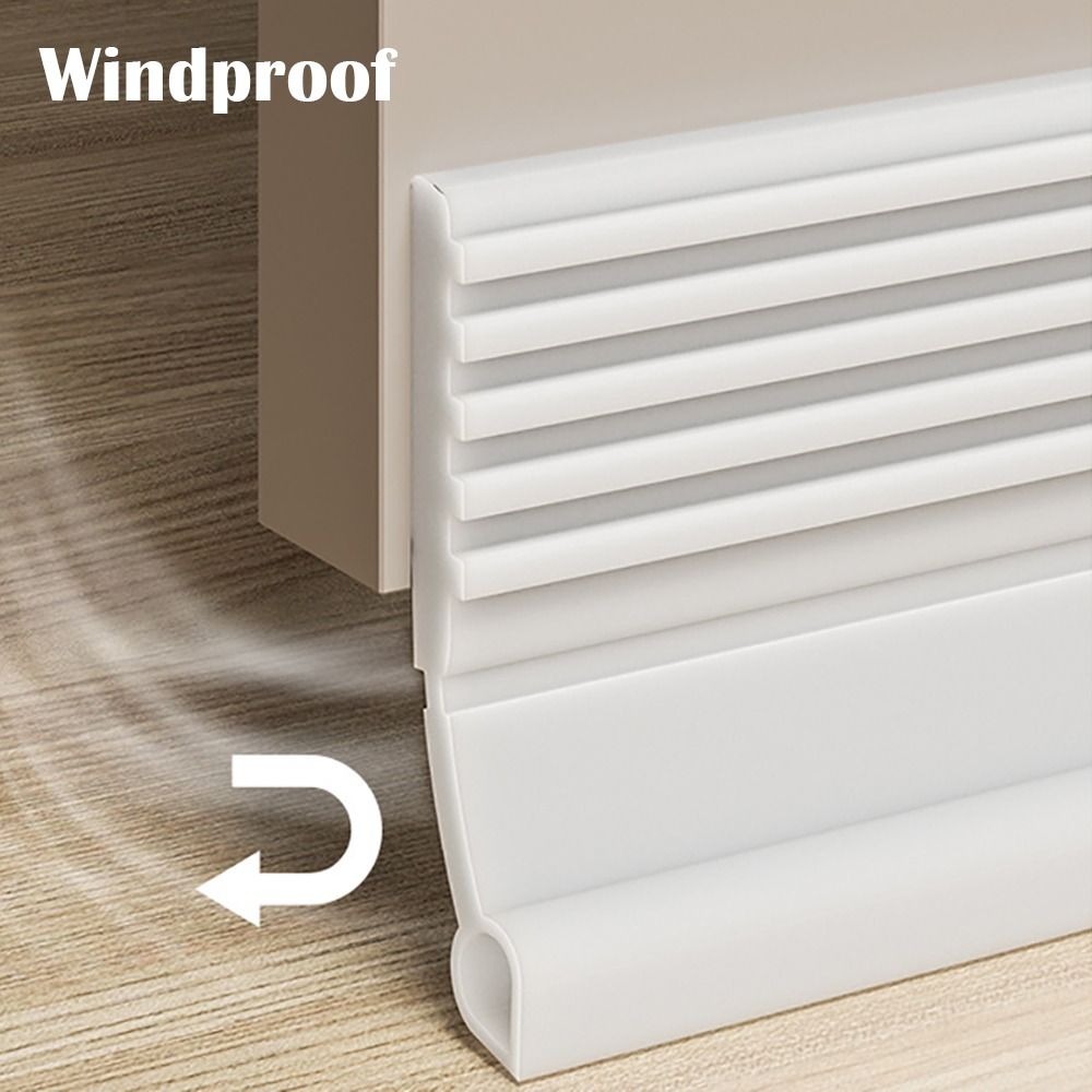 Soundproof Door Bottom Sealing Strip Insect Prevention Self-adhesive Draught Excluder 100cm Home Door Draft Stopper Dorm