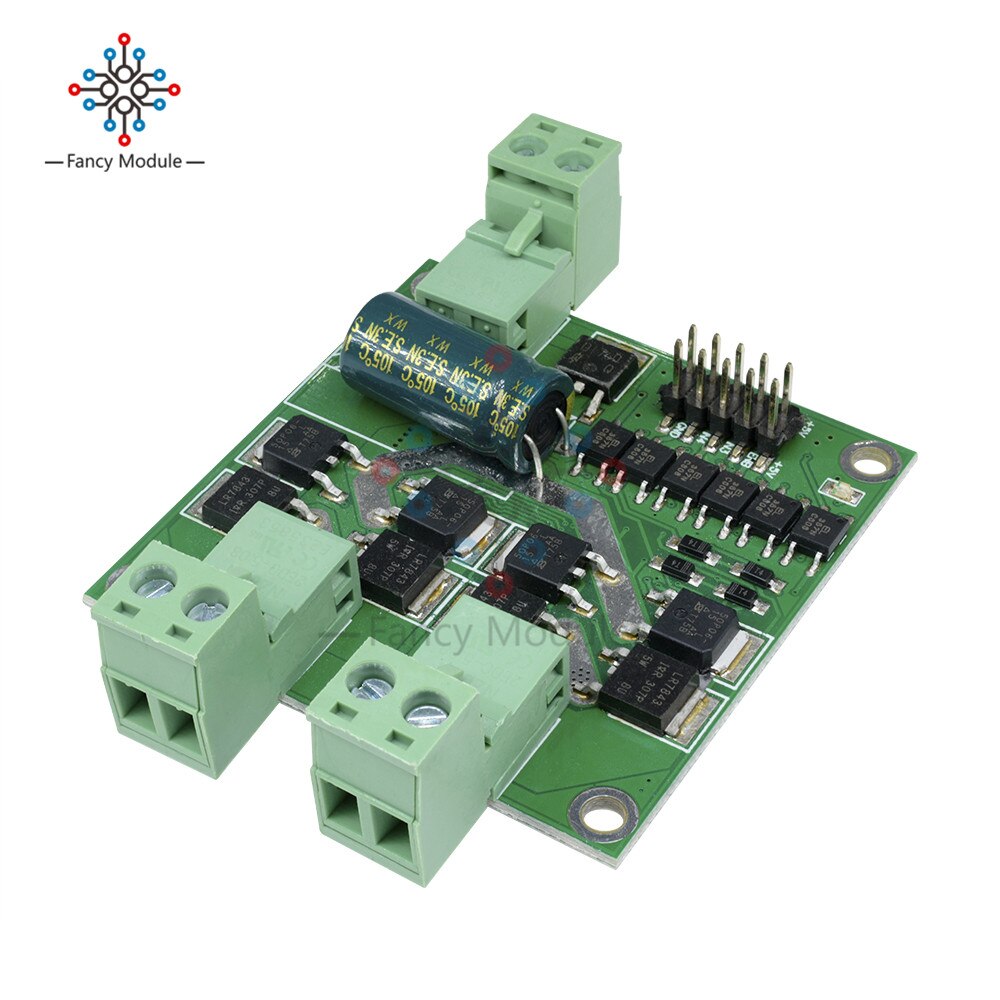 Podwójny moduł sterownika silnika prądu stałego deska robić chleba mostek H L298 sterowanie układami scalonymi DC 12-24 V 7 A 160 W