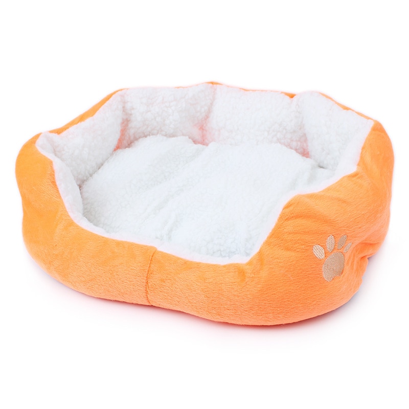 Hundsängar för små medelstora hundar varm fleece hundsäng rund husdjursstol kudde hundar katt vinter hund kennel valpmatta husdjurssäng