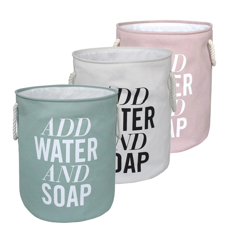Grote opvouwbare wasmand, ronde opbergtas, grote wasmand, opvouwbare kledinghouder, speelgoedhouder, emmerorganizer