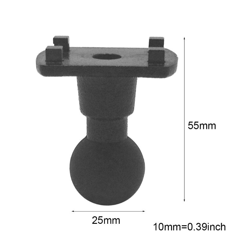 4 Hole Claws AMPS Adapter Plate Rubber Ball Head Mount Bracket for Arkon Robust Mount Series GPS DVR R9JA