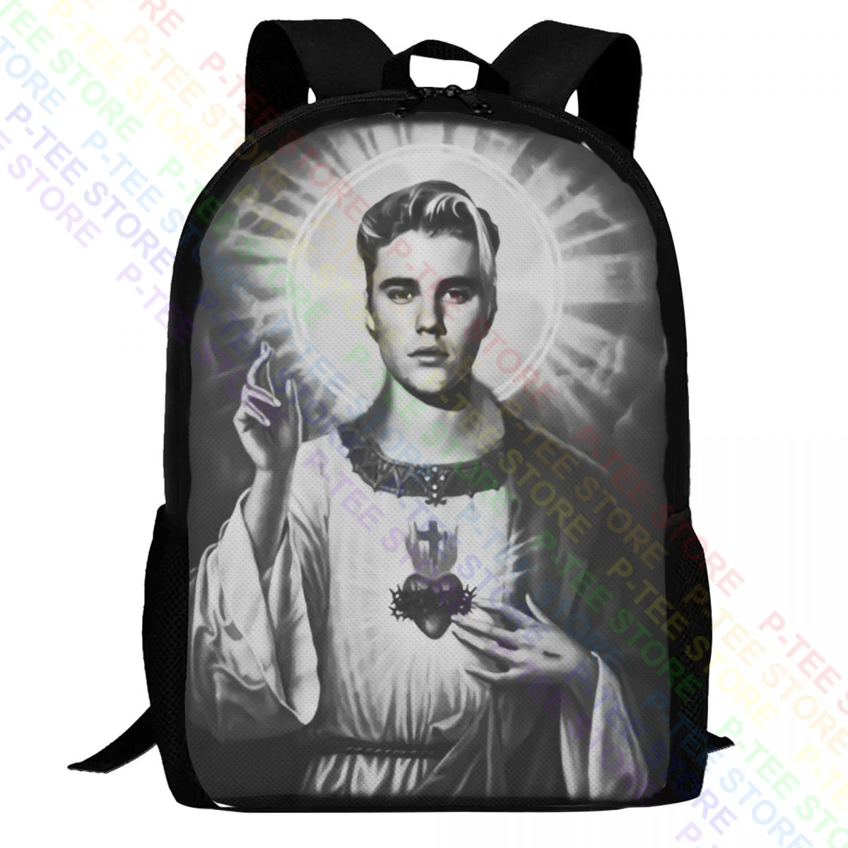 Justin Bieber The SaviourBackpack Bolsa de almacenamiento linda de gran capacidad: Default Title