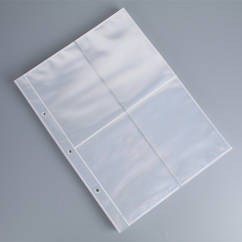 Stor kapacitet fotoalbum til billeder 10 x 15 løse blade 3 ringbind bog til 3 tommer 5 tommer 6 tommer 7 tommer billetter: 10 ark 5 tommer indvendig
