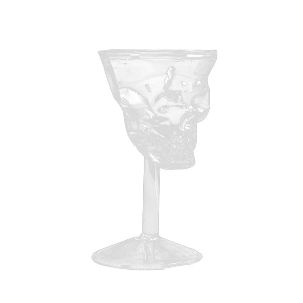75ml gjennomsiktig ølvin kopp flaske glass hodeskalle kopp rødvin edru skjelett hodeskalle glass kjøkken bar glass  #1209