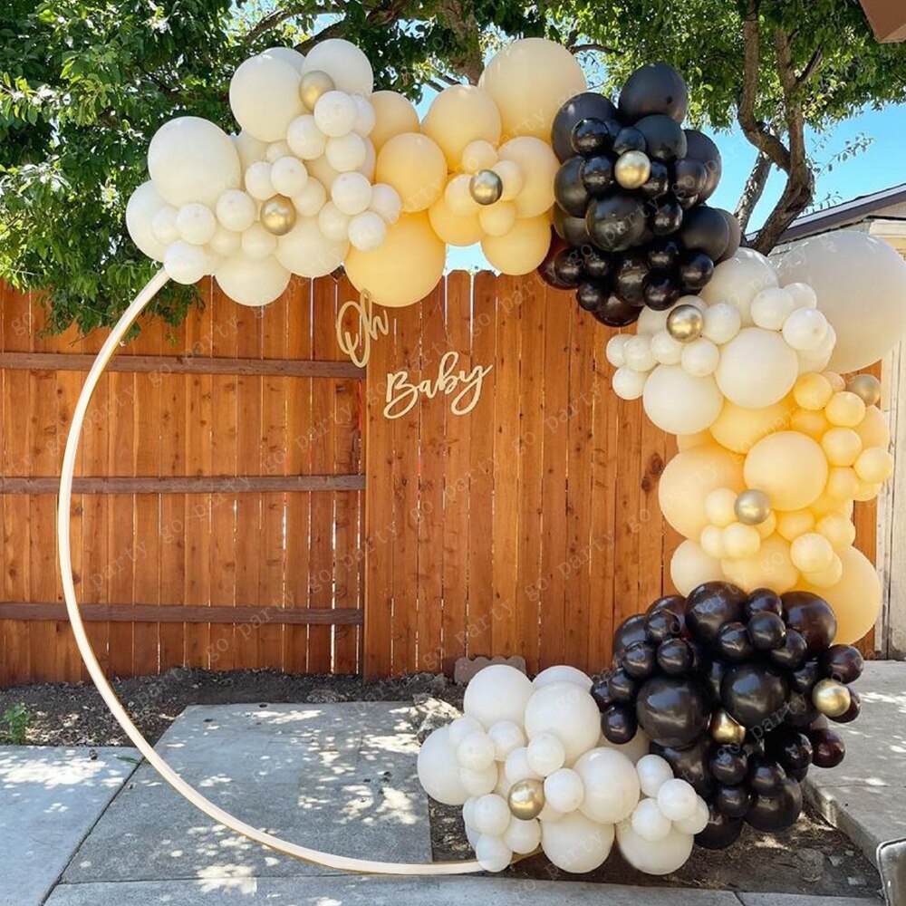 Circle Round Balloon Arch Plastic Wreath Frame Balloon Stand Holder DIY Column Base Baby Shower Wedding Birthday Party Decor