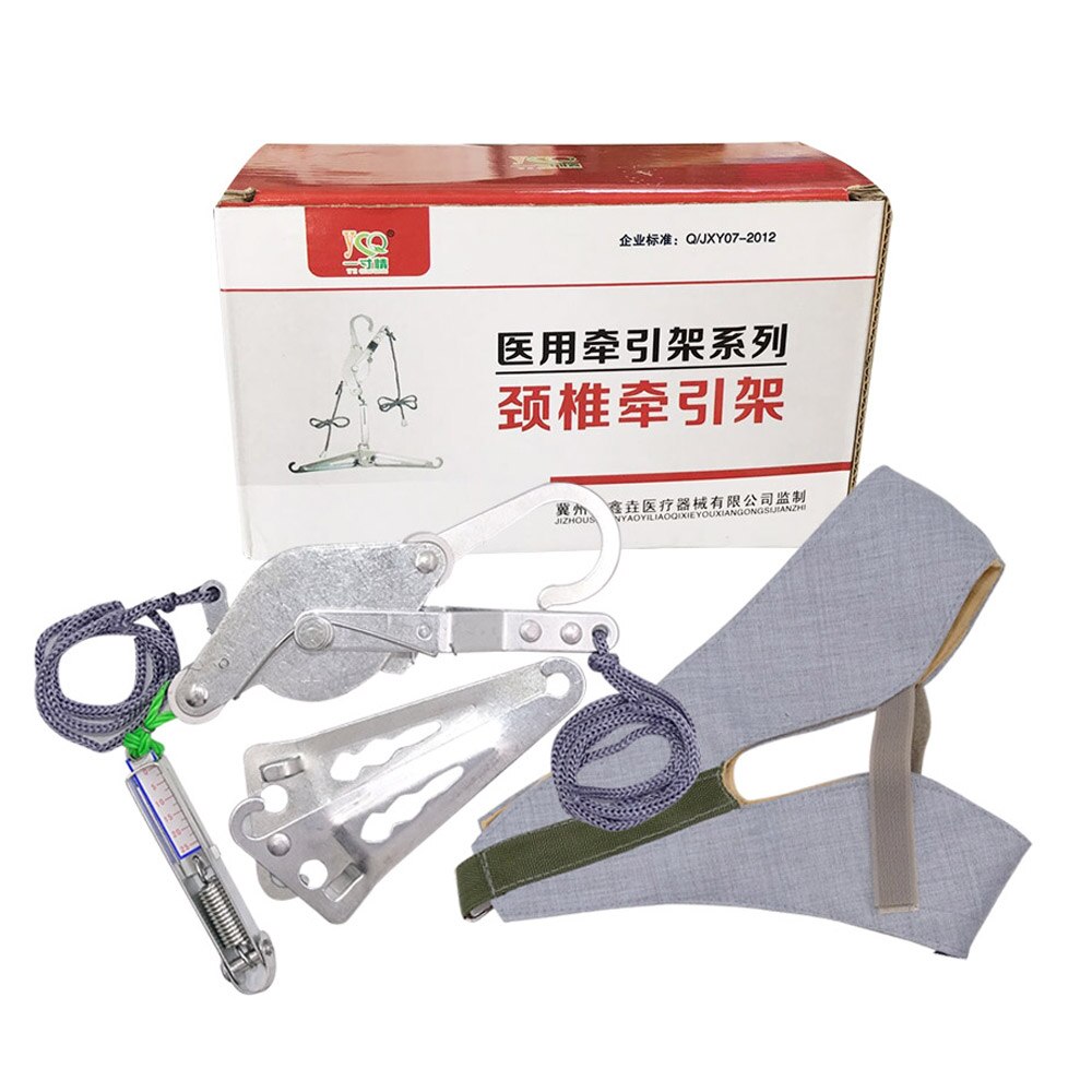 Neck Traction Cervical Neck Traction Device Over Door Neck Massager Device Stretcher Adjustment Chiropractic Back Head Massager: A set with box