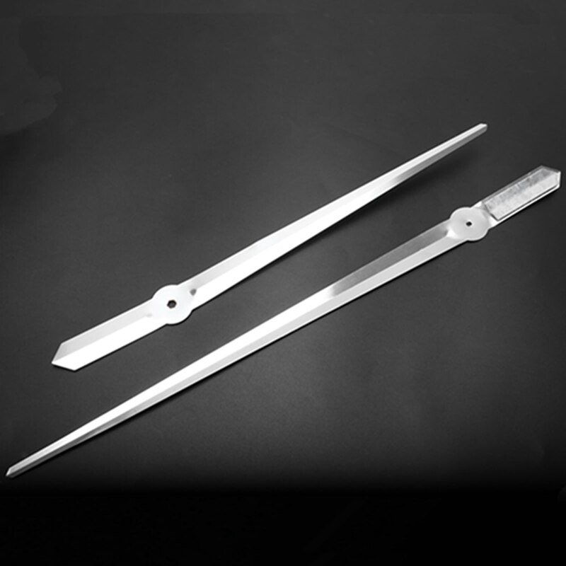 Ljudlös väggklocka tyst rörelse kit klockmekanism delar med klockvisare väggklocka gör det själv reparationsdelar - silver