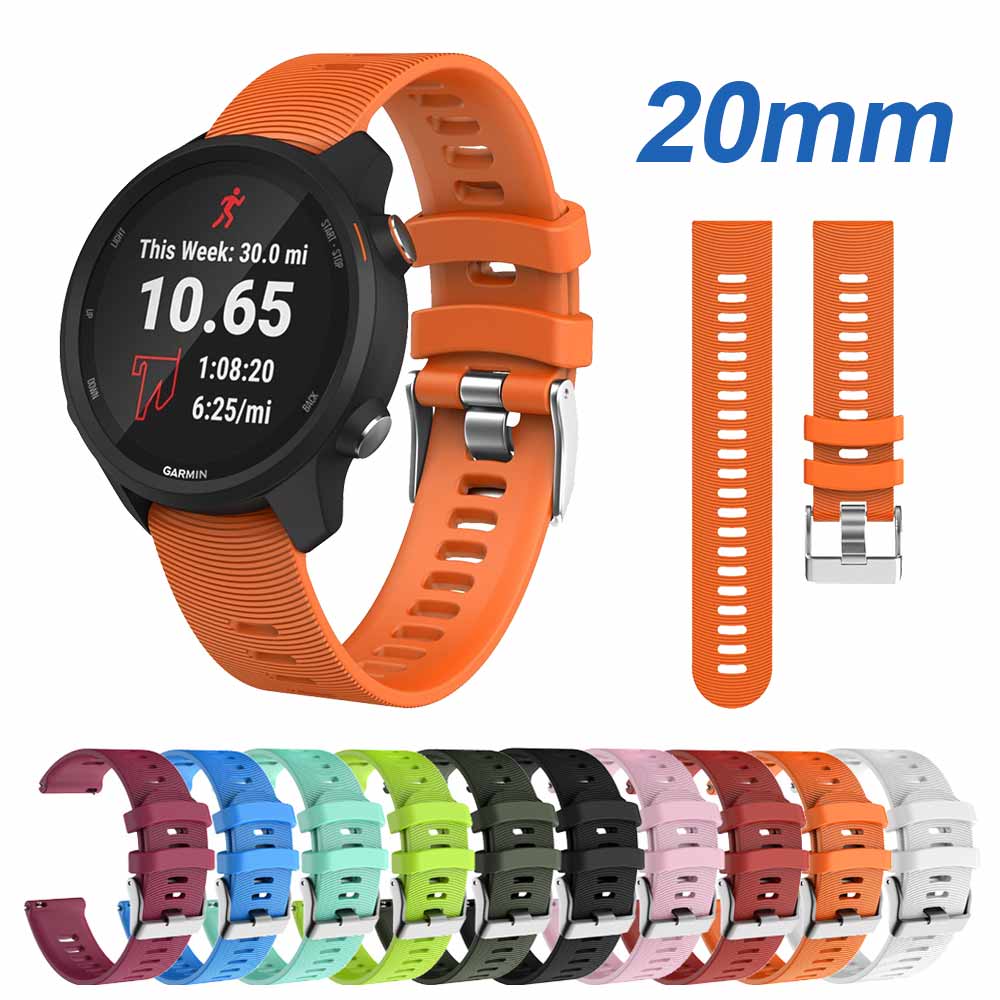 Watchband for watch strap garmin vivoactive 3 for Garmin Forerunner 245 245M 645 Music Soft silicone Smart watch Accessories