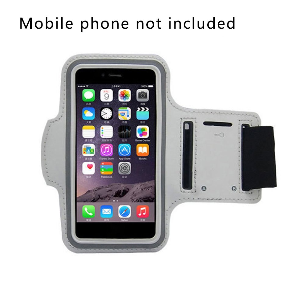 Universele Outdoor Running Sport Telefoon Houder Armband Case 4.9Inch-6Inch Arm Band Voor Iphone 11 Pro Max X Xr 8 Plus Samsung Note: Blauw