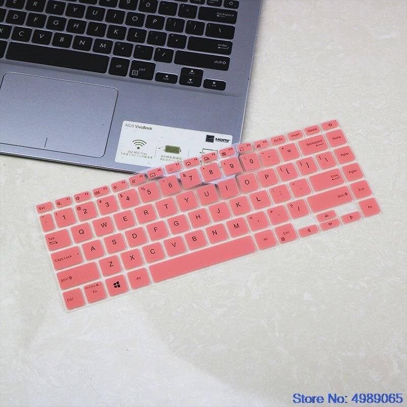 for Asus Zenbook Q407I Q407 Vivobook S433 S433F S433FA S433FL UM433IQ US Layout Silicone Keyboard Protector Skin Cover