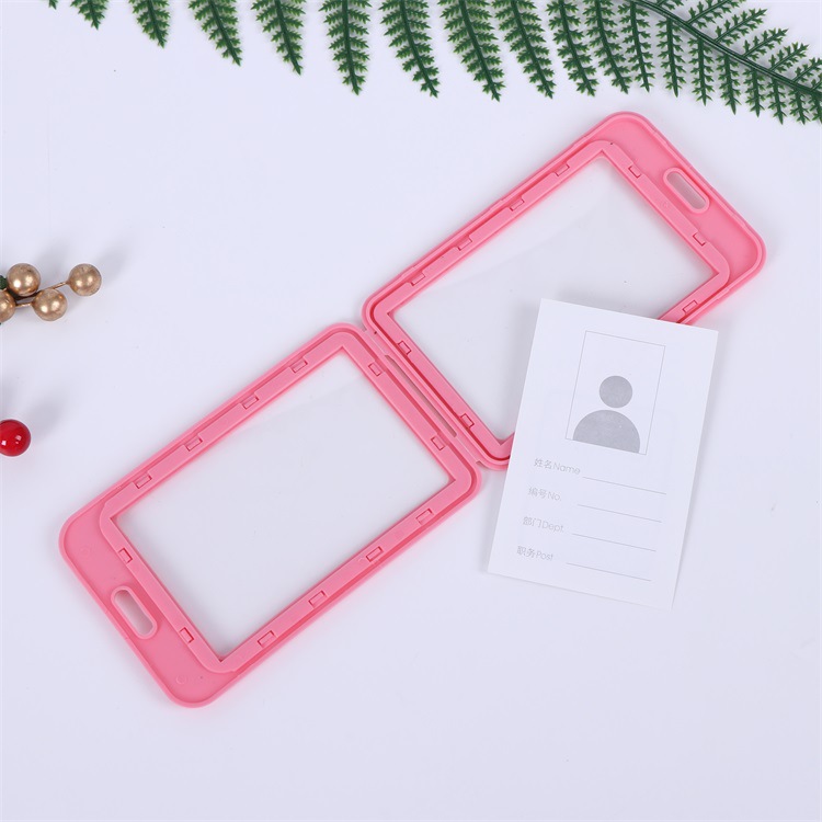 Goedkope Transparant Geloofsbrief Badge Houder Lanyard Voor Zakelijke Bijeenkomst Bezoek Hangen Pass Tag Id-kaart Candy Kleur Protector Case