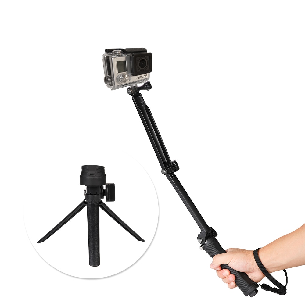 Go Pro 3-Way Hand Grip Statief Mono-Pod Selfie Stick Voor Gopro7 6 5 4 3 2 SJ4000 SJ8Pro Yi 4K Dji Osmo Actie Camera Accessoires