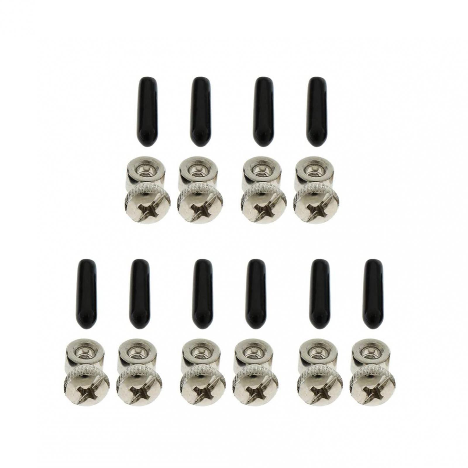 Componentes de cuerda de salto de velocidad, tornillos de ajuste, extremos de tapas, longitud de Hardware, pernos de tornillo ajustables, 5/10 pares: Amarillo