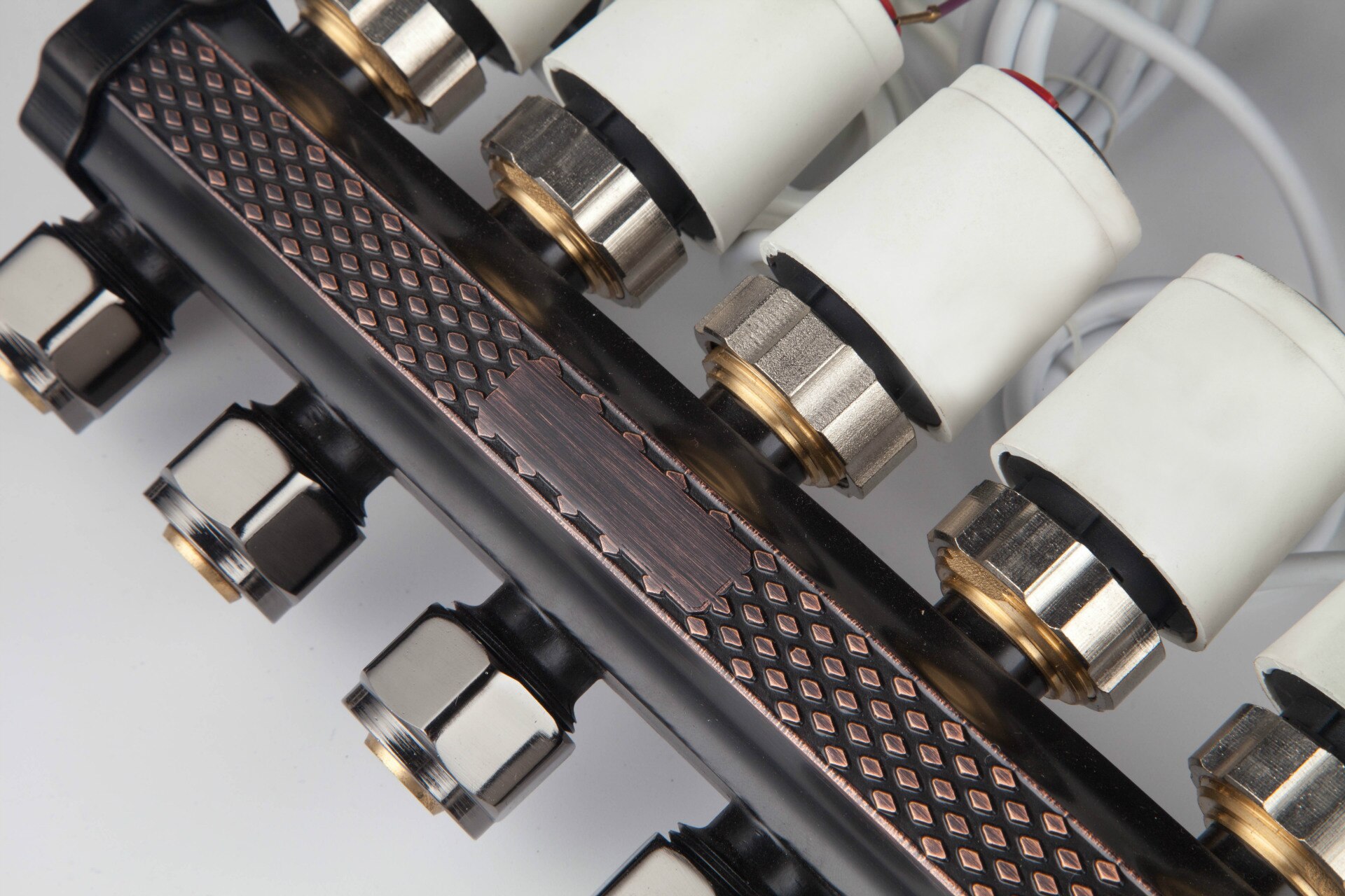 Factory direct high-end bronze water separator with electric actuator to set the water collector