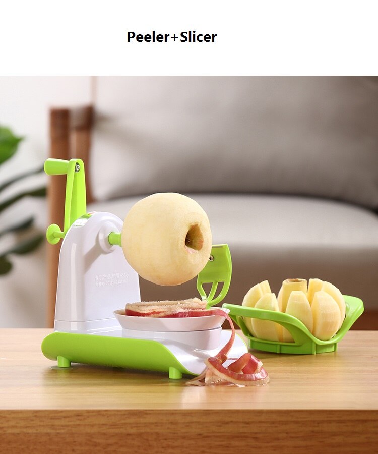 Easy to Use Manual Apple Peeler Corer Slicer Stainless Steel 3 in 1 Apple Peeler Potato Peeler Kitchen Tool