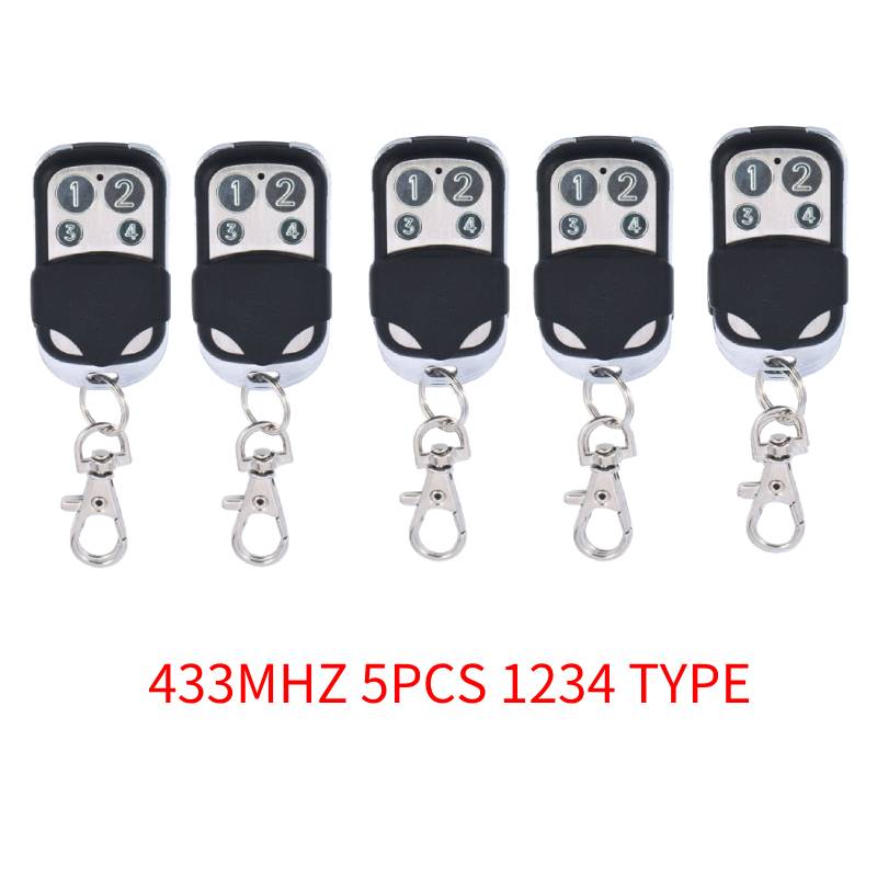 GERMA 433MHZ Remote Control 4 Channel Garage Gate Door Opener Remote Control Duplicator Clone Cloning Code Car Key: Blue