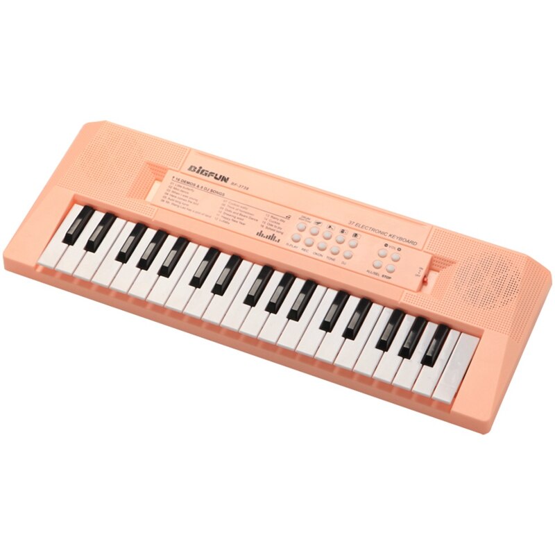 Bigfun Kids Keyboard Piano, 37 Toetsen Voor Muziekinstrument Speelgoed: Pink