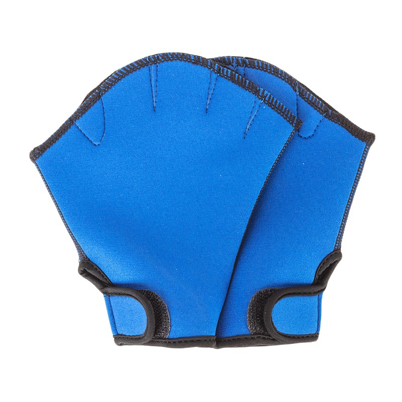 Water Aerobics Jogger Swimming Surfing Diving Webbed Paddle Gloves Training Water Aerobics Resistance Gloves: Blue / s