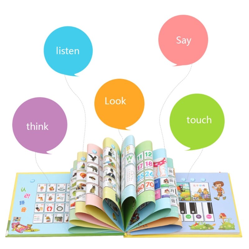 Børn børn engelsk kinesisk læringsmaskine punktlæsning tosproget historibog