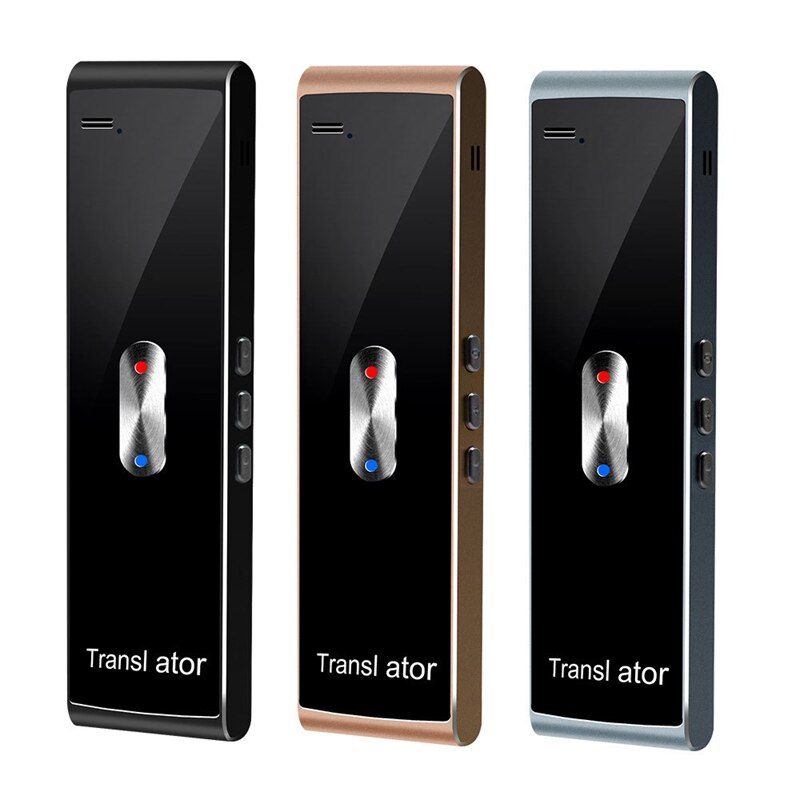 Language Translator Device Wireless Bluetooth Microphone Speaker 800MA Voice Translation For Outdoor Travel Abroad