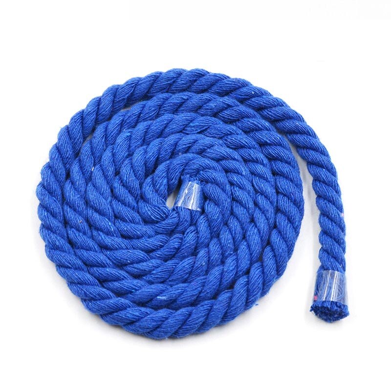 Cordon tordus en coton 100% 3 parts | 10 mètres 12mm, corde décorative artisanale en coton pour sac, ceinture, accessoires de couture: RoyalBlue
