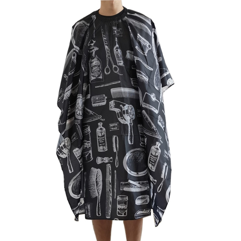 Hair Cutting Cloth Adjustable Button Hairdressing Hair Cape Waterproof Cape Salon Haircut Shoulder Cloth