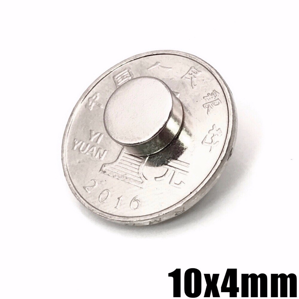 10/20/50/100Stck 10x4 Neodym Magnet 10mm x 4mm N35 NdFeB runde Super Leistungsstarke Starken dauerhaft Magnetische imanes Rabatt 10*4