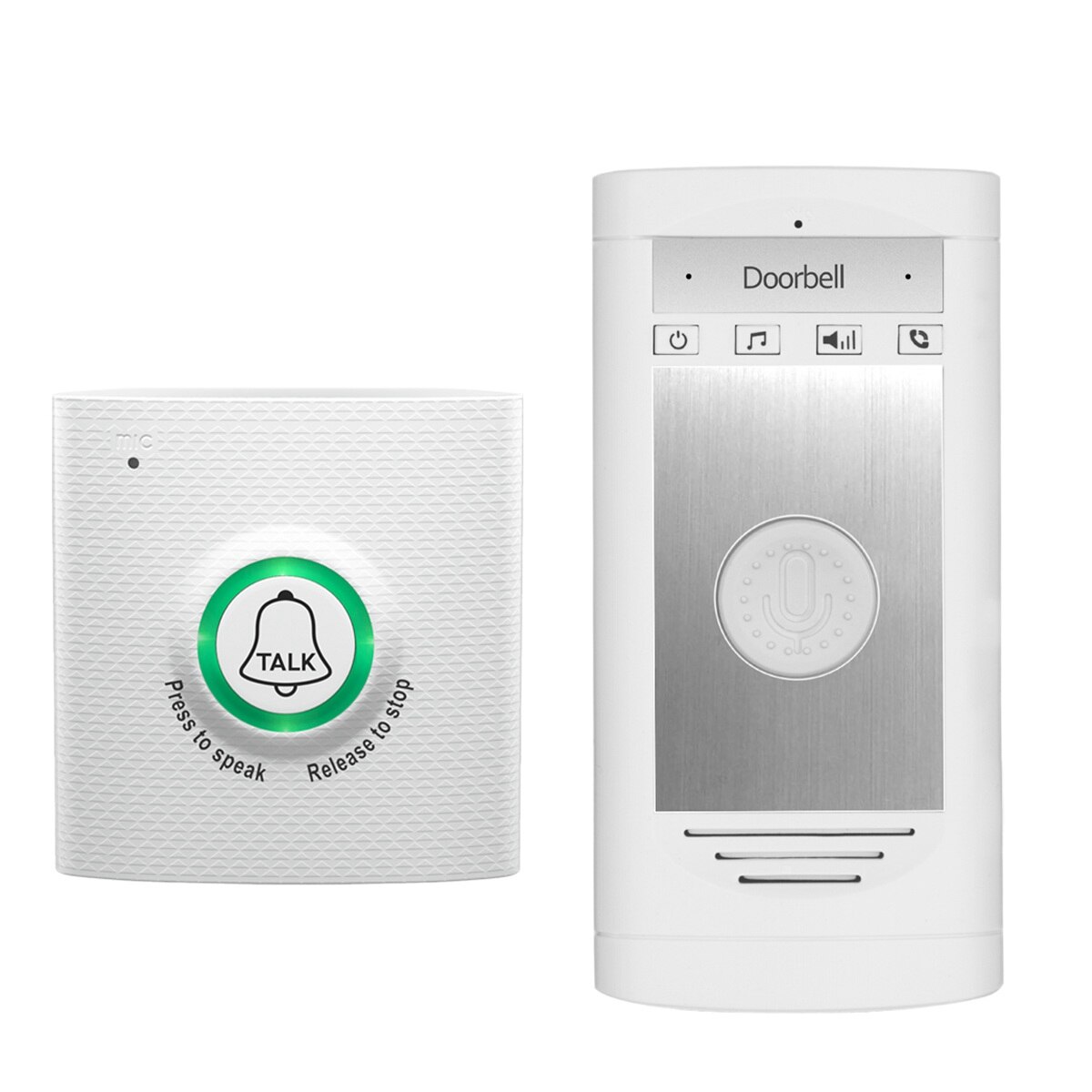 2.4G Wireless Intercom Doorbell Voice 2-Way Intercom Doorbell for Home Security Access Control System Intercom Doorbell: Default Title