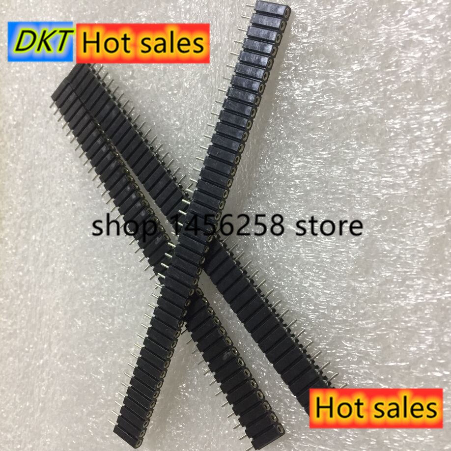 10stück 1X40 broches Einreihige rond femelle broche en-tête 2,54mm pas isolateur 7,0mm Streifen Stecker buchse 40 p 40PIN 40 broches Buchse