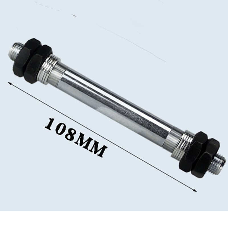 Fahrrad Rad Hub Achse Vorne Hinten Stahl Hohl Spindel Welle Jahrgang M10 X 145mm 108mm 3/8 &quot;für fixie BMX MTB E Fahrrad Straße Spieß: Vorderseite 108mm