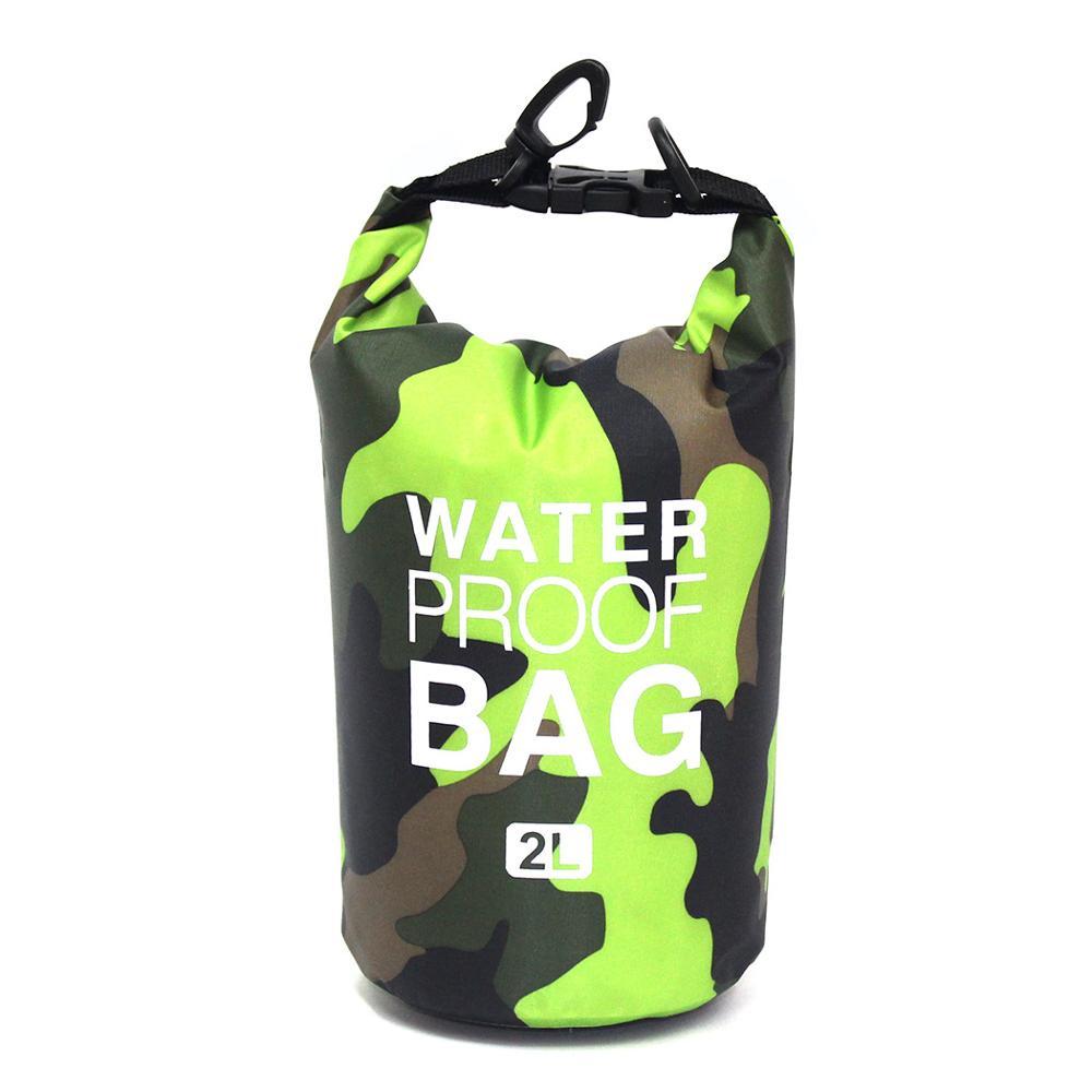 Drijvende Waterdichte Droge Zak Roll Top Sacks 2L/5L/10L/15L/20L/30L Zwemmen Strand varen Rafting Camping Tassen Rivier Trekking Tassen: Green 2L