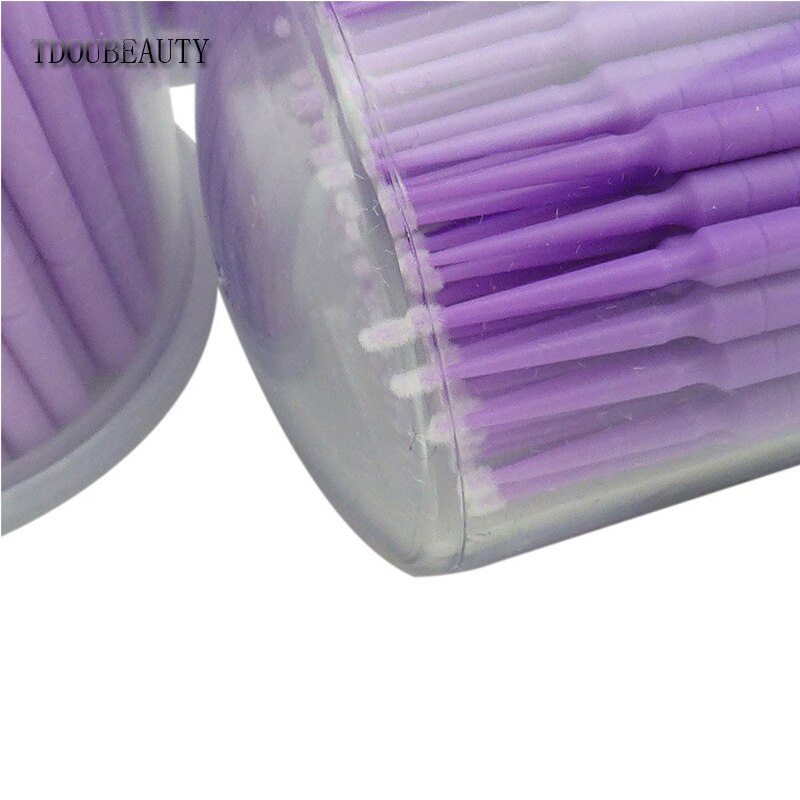 Tdoubeauty 400 styk dental engangsprodukt mikro applikator børste bøjelig ultrafin 1.5 mm