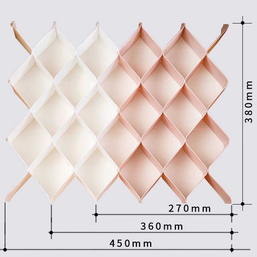 Divisori per cassetti fai-da-te organizzatore di stoccaggio per cassetti regolabile per disordine posate da cucina comò strumenti per il trucco calze cassetti per ufficio