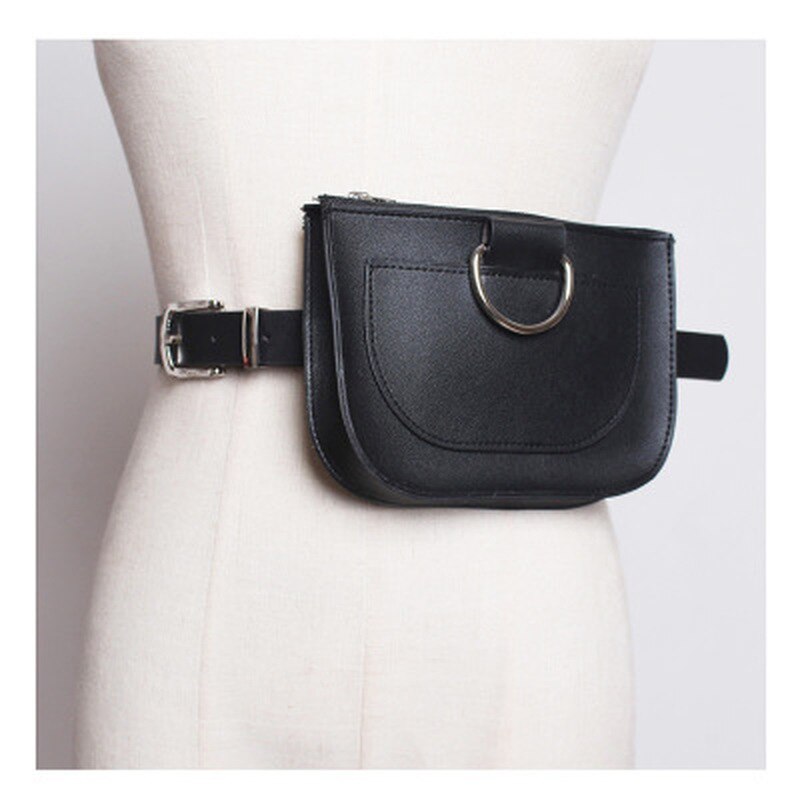 Women's Snake Print PU Leather Fanny Pack - Fashionable Waist Belt Bag