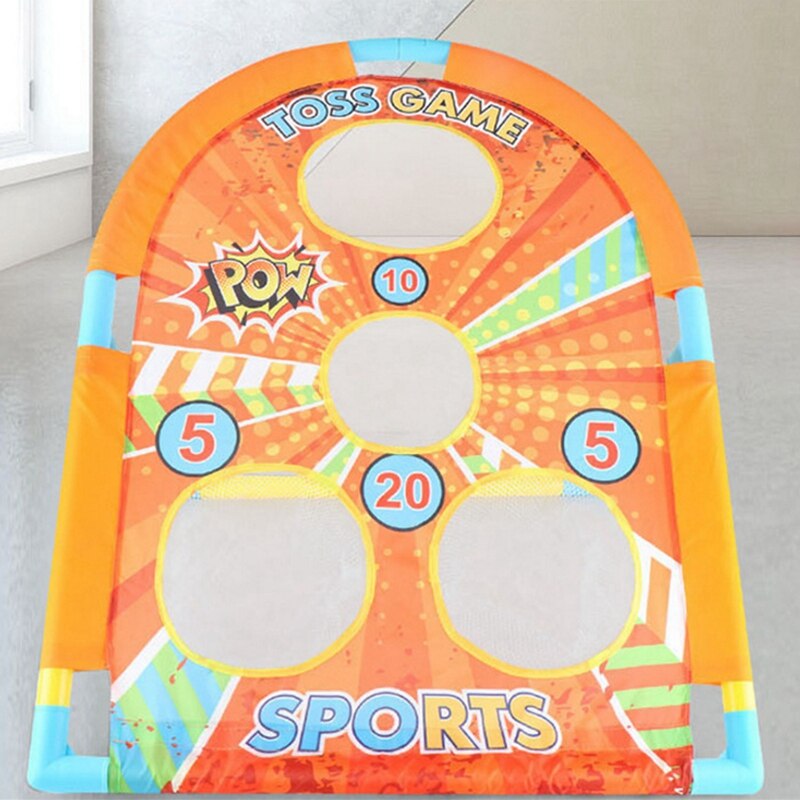 Cornhole Game Set Bean Bag Toss Built-in Storage Convenient Carry Handles and 6 Premium Bean Bag